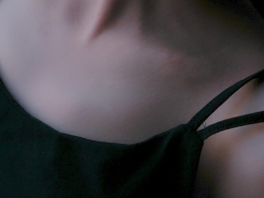 Photo pimple on the chest