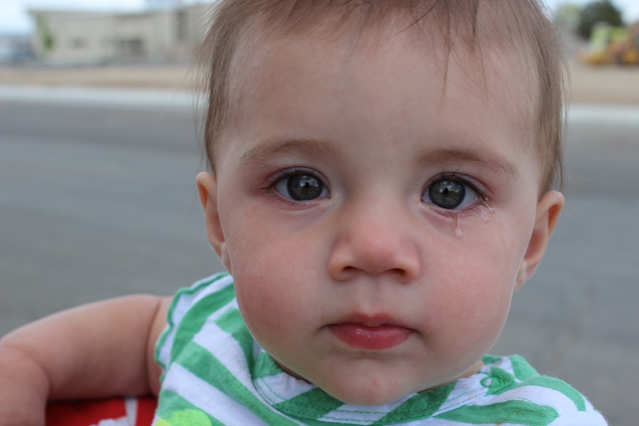 Photo "Symptoms of concussion in a 1-year-old child"