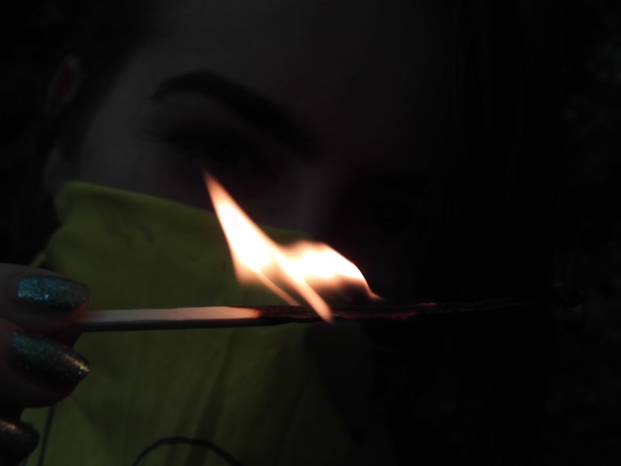 Photo "Symptoms of a burn"
