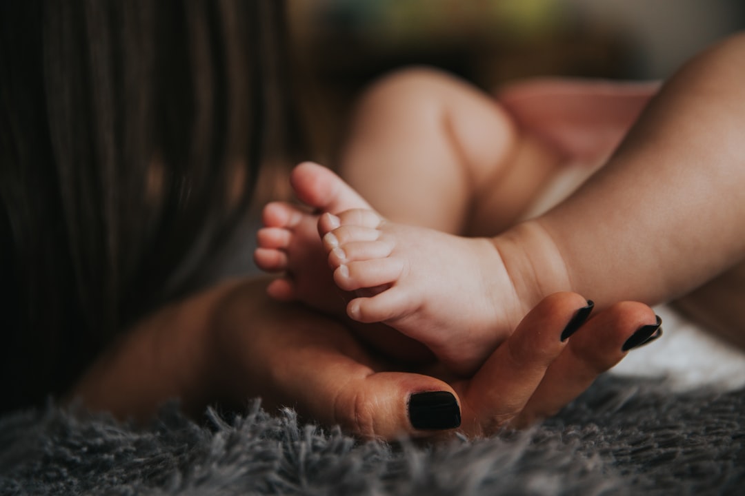 Photo Baby with thermometer