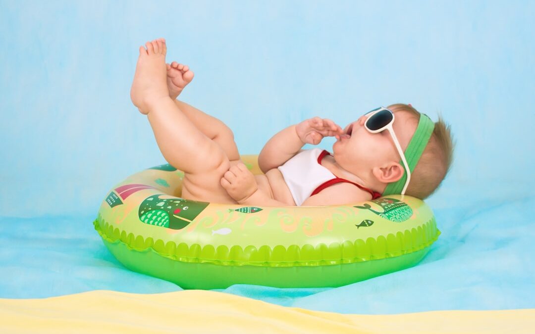 Photo Baby with thermometer
