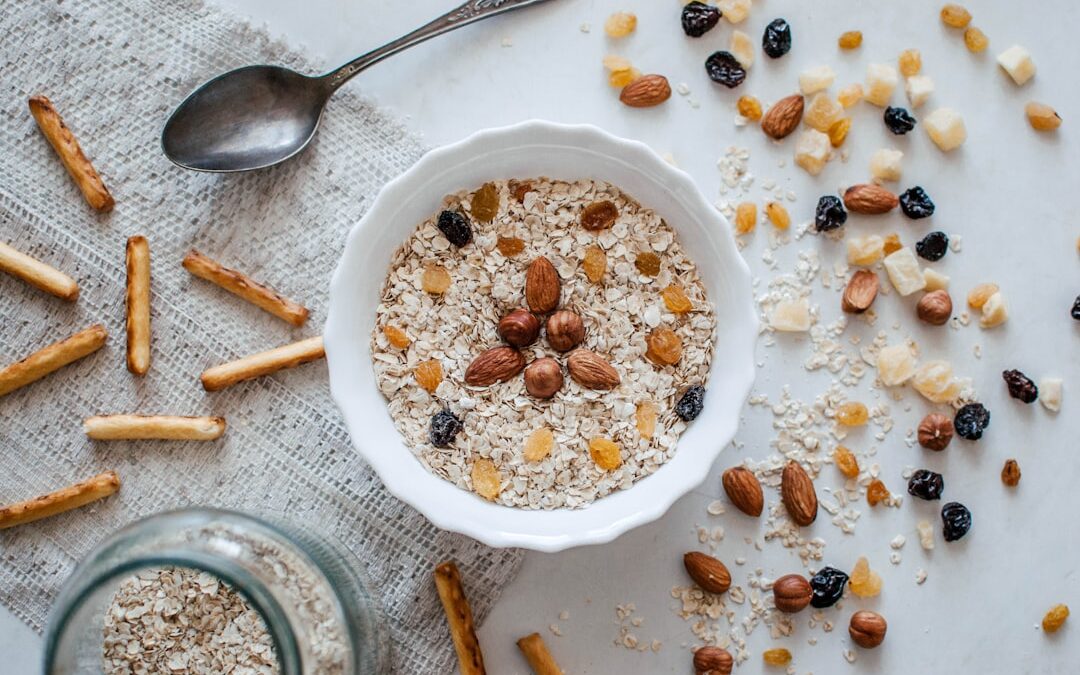 Photo Oatmeal breakfast