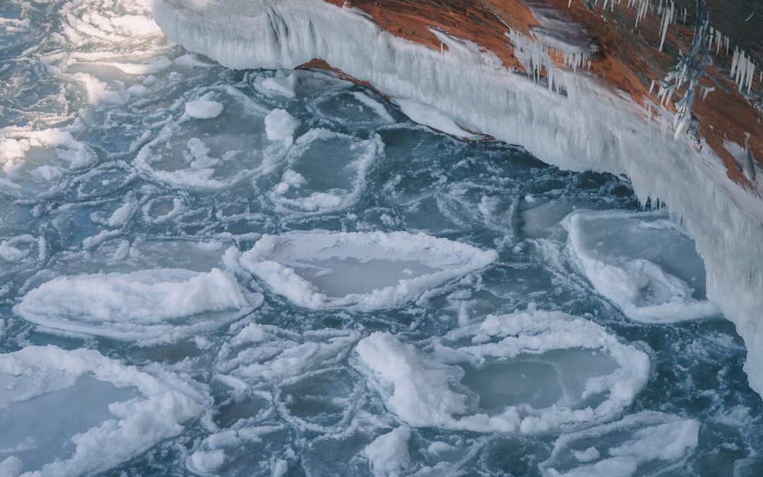 Photo Icy cold water