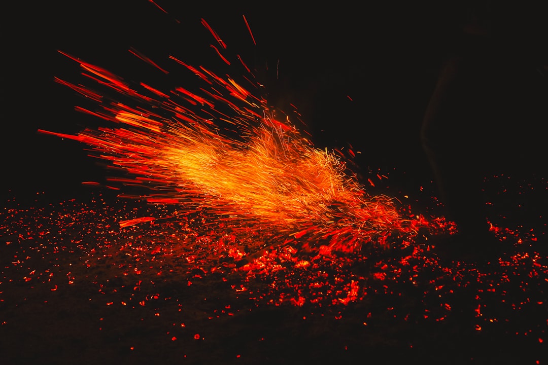 Photo Burning fire