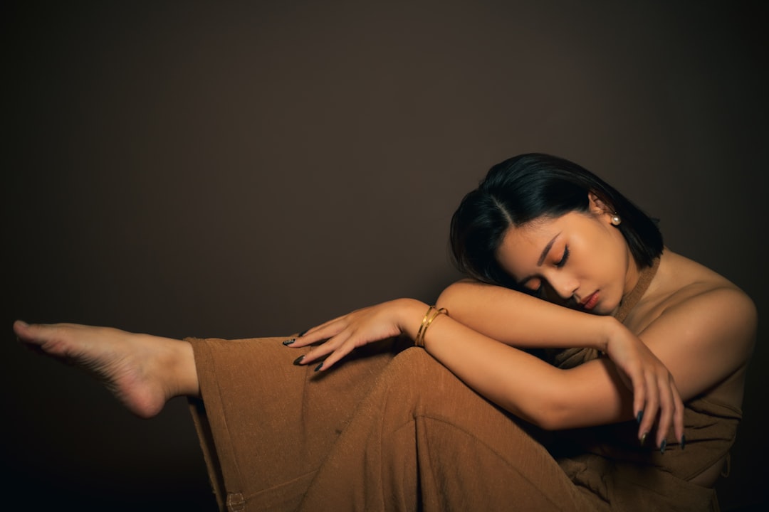 Photo Exhausted woman