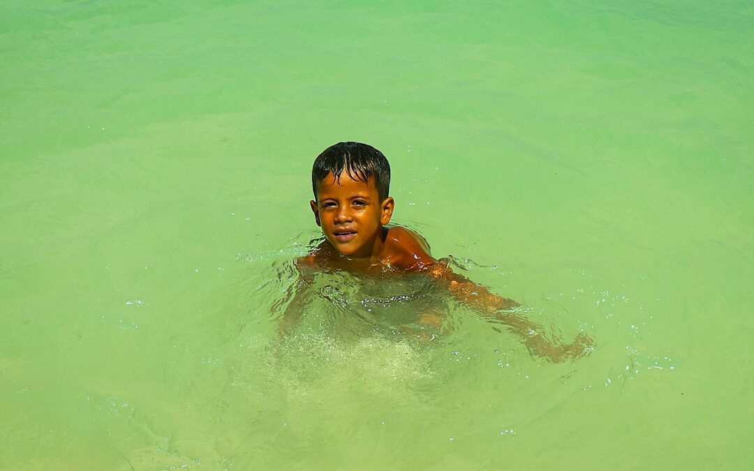 Photo Sunburned child