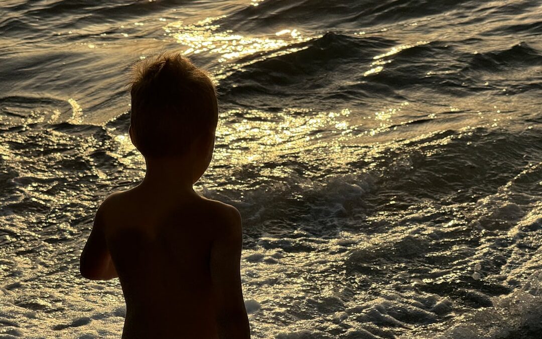 Photo Sunburned child