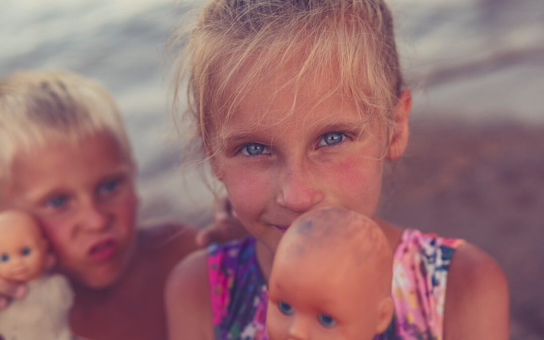 Photo Sunburned child