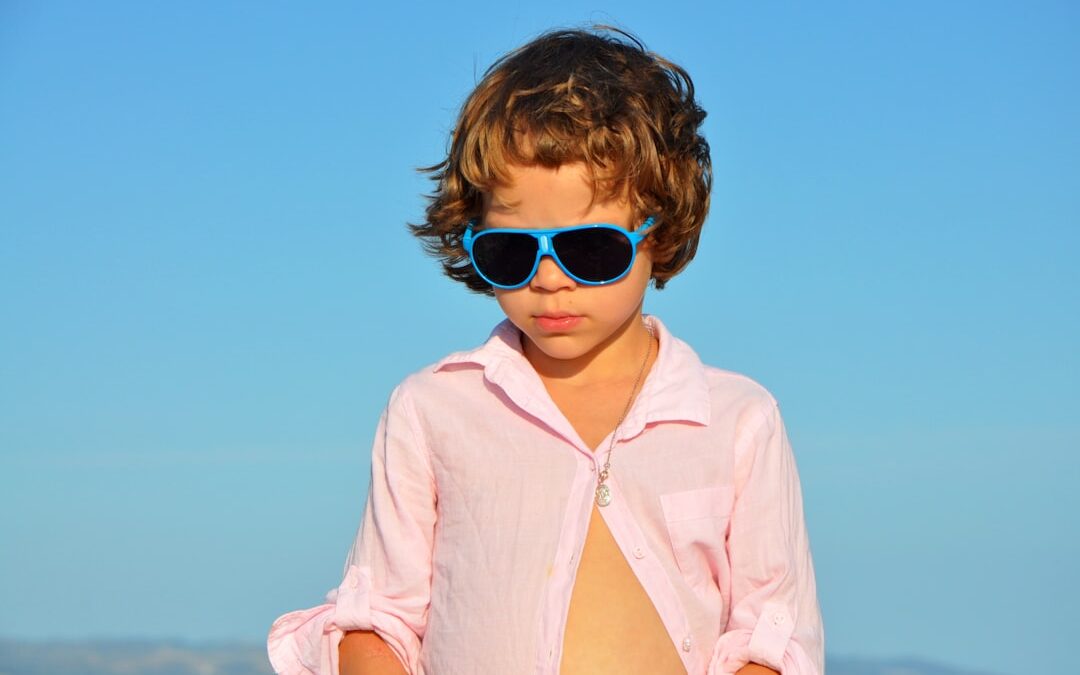 Photo Sunburned child