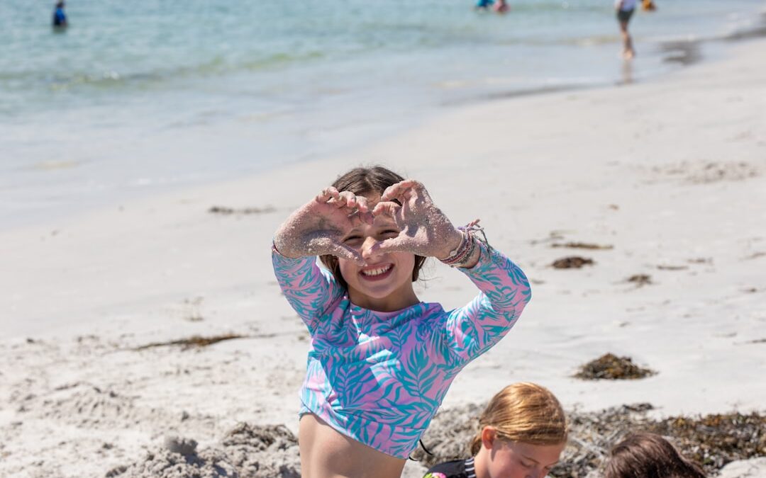 Photo Sunburned child
