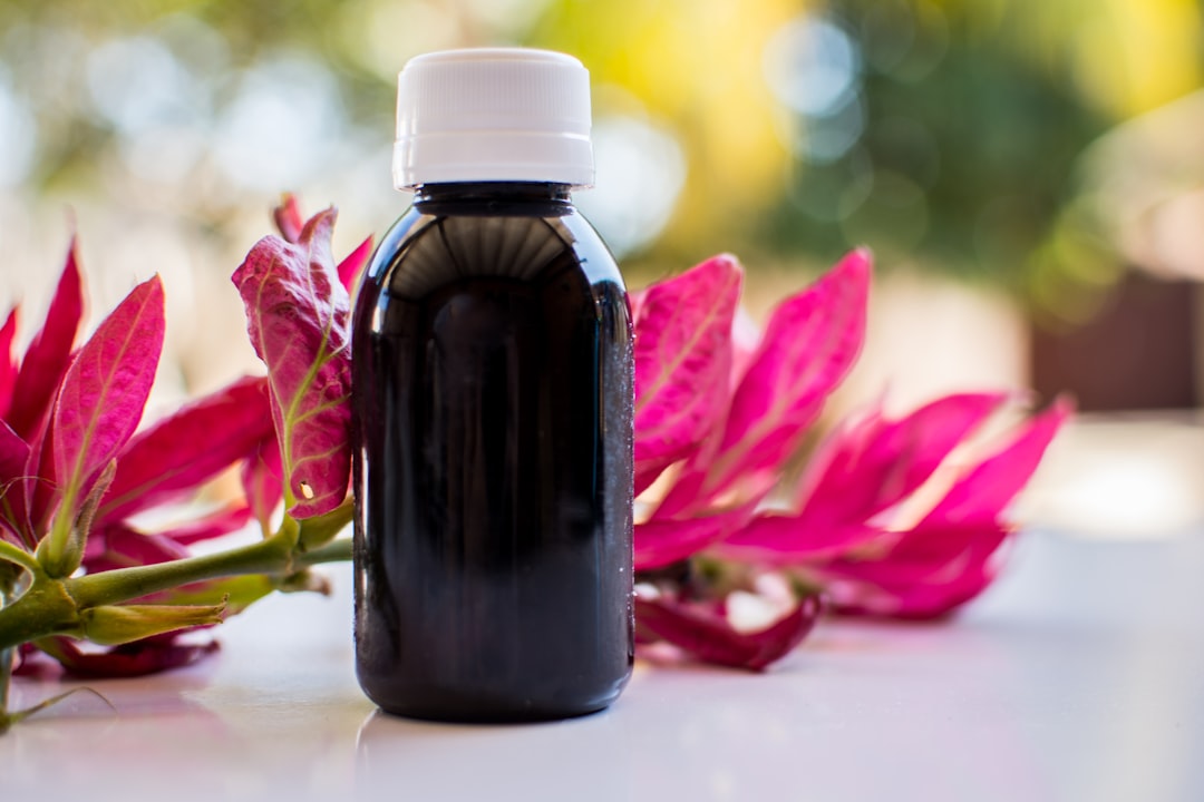 Photo Castor oil bottle