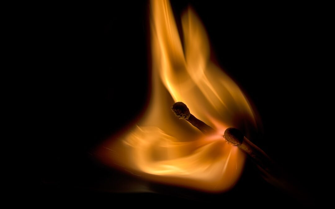 Photo Burning match