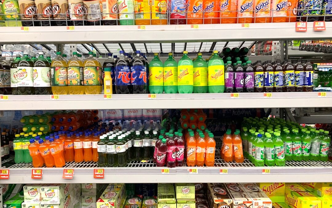 Photo Supermarket shelves
