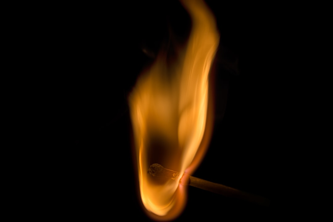 Photo Burning match