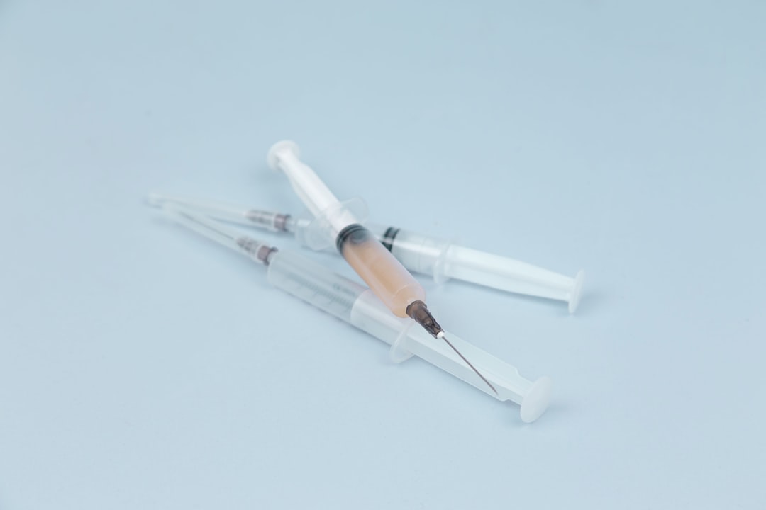 Photo antibiotic injection