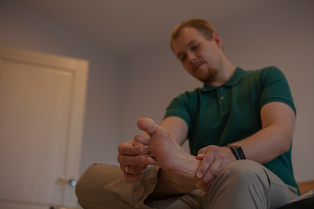 Photo pain relief for foot