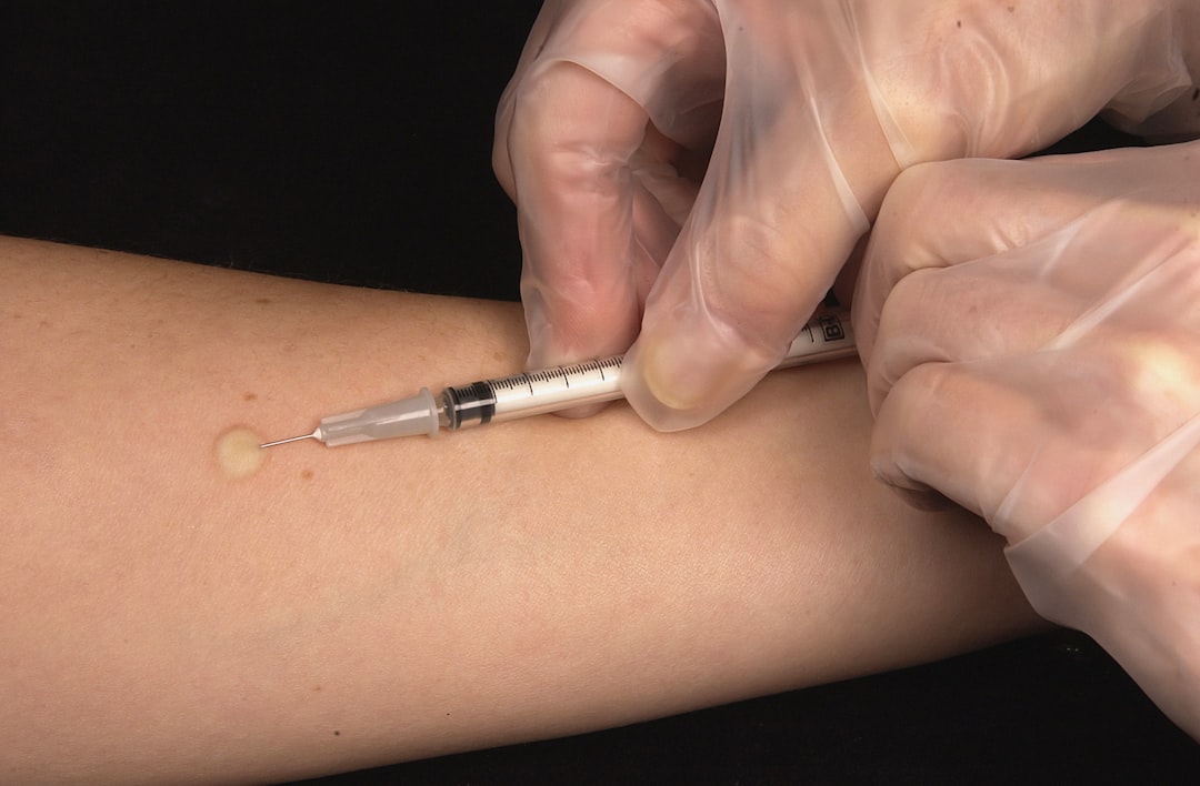 Photo pain relief injection
