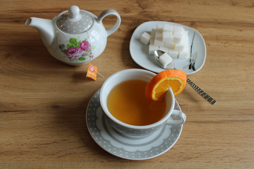 Photo ginger tea reflux