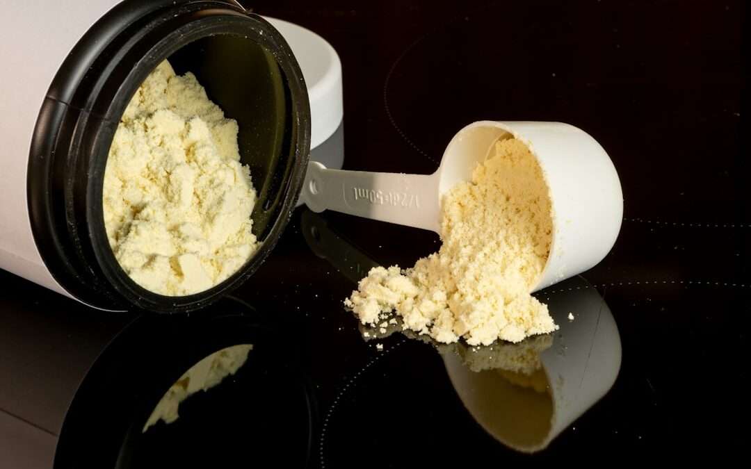 Photo whey protein powder