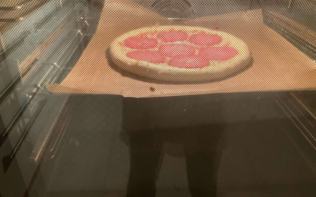Photo whole wheat pizza