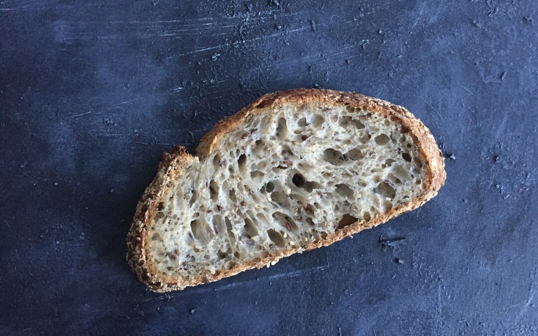 Photo malted whole grain bread