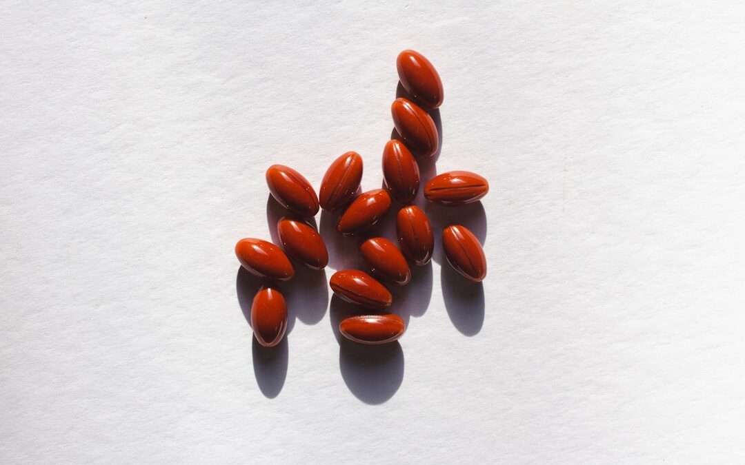Photo plant-based omega 3 capsule